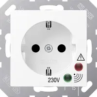 JUNG Presa SCHUKO 16A 250V bianco alpino - Presa A 521 UF WW