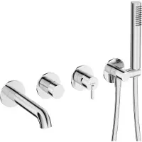 Deante Concealed bath mixer with shower set