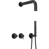 Deante Concealed shower set with hand shower - with horizontal mixer