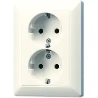 JUNG AS5020KIU SCHUKO Presa doppia 16 A 250 V ~ bianca