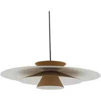 LUCANDE Lampada LED a sospensione , beige, alluminio, Ø 50 cm