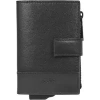 JOOP! Manciano Custodia per carta di credito Protezione RFID Vera Pelle 7 cm nero