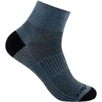 Wrightsock Coolmesh II Quarter Calze da trekking (41,5-45, blu)