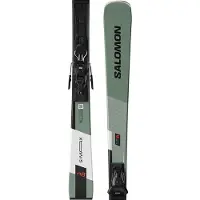 Salomon - Set sci alpino - S/Max 8 + M10 GW L80 2027 in Legno - Taglia 165 cm - Grigio