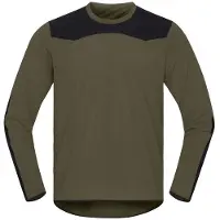 Norrøna Skibotn Equaliser Tech Long Sleeve Maglietta da ciclismo Uomo (L, olivia)