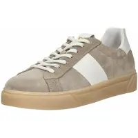 Nero Giardini sneakers da uomo in suede con inserti in vera pelle tortora