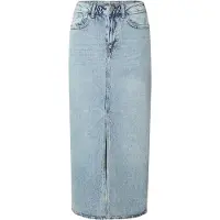 Vila Vijaf Midi Gonna Di Jeans