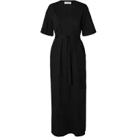 Selected Vestito A Maniche Corte Donne Nero XS