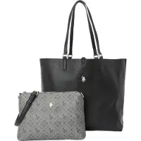 U.S. POLO ASSN. Malibu Borsa shopper 34 cm nero