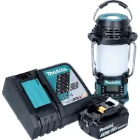 Makita DMR056RF1 IP65 360° FM/DAB+ radio da cantiere a batteria 18V con lanterna + 1x batteria 3.0Ah + caricatore