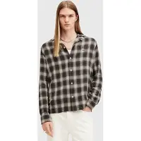 AllSaints Undrgrnd Ls Ch Shirt Bison Red Taglia: XL | Camicie Casual Outlet | Uomo | Rosso