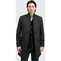 AllSaints Hargrove Coat Charcoal Grey Taglia: 36 | Cappotti monopetto Outlet | Uomo | Nero