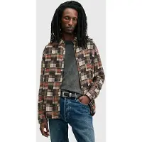 AllSaints Jude Ls Shirt Red Taglia: XS | Camicie Casual Outlet | Uomo | Rosso