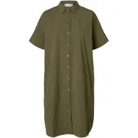 Selected Vestito Camicia Donne Verde 40