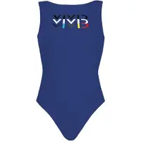 Vivid Costume intero blu scuro / nero / bianco