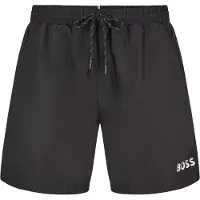 Hugo Boss per uomo. 50514429 Costume da bagno nero a forma di stella marina (M), Beachwear, Polister riciclato, Sostenibile