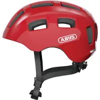 ABUS Kid's Youn-I 2.0 Casco per bici Bambini (48-54 cm - S, rosso/fuchsia/nero)