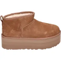 Ugg - Stivaletti con zeppa - W Classic Ultra Mini Platform Chestnut per Donne - Taglia 40 - Marrone