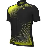 ALÉ Optical S/S Jersey Maglietta da ciclismo Uomo (S, nero)
