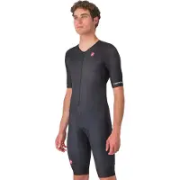 Castelli Core Tri Suit S/S Tuta ciclismo intera Uomo (M, grigio)