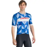 Castelli Heritage Jersey Maglietta da ciclismo Uomo (S, blu)