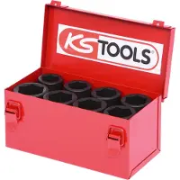 Ks Tools Set di bussole esagonali da 3/4" lunghe 8 pezzi - 515.0510