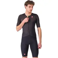Castelli Free Sanremo Tri Suit S/S Tuta ciclismo intera Uomo (M, grigio)