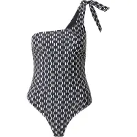 Karl Lagerfeld Monogram Tie Cheeky Swimsuit Monogram Black/white Taglia: S | Costumi Interi Outlet | Donna | Nero