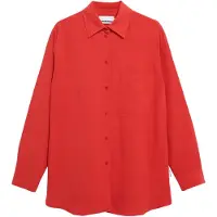 Armedangels Women's Maalgaa Lino Camicetta Donna (S, rosso)