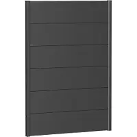 Biohort Recinzione metallica 100 x 135 cm zincata a caldo grigio scuro metallizzato