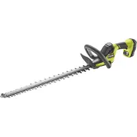 Ryobi RY18HT55A-120 tagliasiepi a batteria, cesoie da giardino, tagliasiepi con spazzatrice, 18V, 2Ah