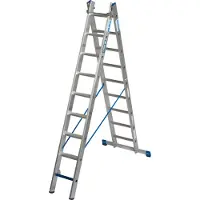 Krause STABILO Scala multiuso + S (sicurezza) 2x9 pioli/gradini, 131638