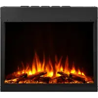Balderia Camino elettrico da incasso BALDERIA Costas – Potenza termica fino a 1500 W, nero