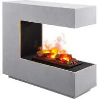 IN & OUT HOUSE GmbH BALDERIA Cassiopeia (effetto cemento) | Divisorio con cassetta e legno inclusi