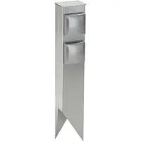 ALBERT LEUCHTEN Spina multipla in acciaio inox Carleil con 2 prese