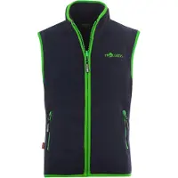 TROLLKIDS Kid's Arendal Vest Gilet in pile Bambini (176, blu)