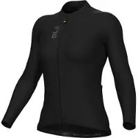 ALÉ Women's Pragma Color Block L/S Jersey Maglietta da ciclismo Donna (L, nero)