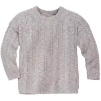 Disana Kids' Linen Jumper Maglione Bambini (110/116, grigio)