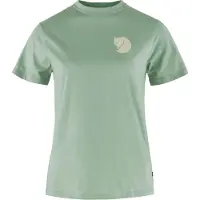 Fjällräven Women's Fox Boxy Logo Tee T-shirt Donna (M, verde/turchese)