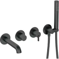 Deante 4-hole concealed bathtub mixer