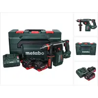 Metabo KH 18 LTX BL 24 Q martello combinato a batteria 18 V 2,2 J + 2x batteria ricaricabile 10,0 Ah + caricatore + metaBOX