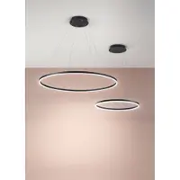 FABAS LUCE Lampada LED a sospensione Giotto, Ø 100 cm, a 1 luce, nero