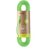 Edelrid - Corde d'escalade légère et fine - Siskin Eco Dry 8,6Mm Neon Green in Pelle - Taglia 100 m - Verde