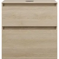 Burgbad Lin20 Meuble sous-lavabo avec plan de toilette, 2 tiroirs, 602x487x661mm, WWYI060F5355, WWYI060F5355