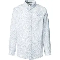 Pepe Jeans per uomo. PM308826 Camicia bianca Anson (XXL), Bianco, Casual, Cotone, Manica lunga