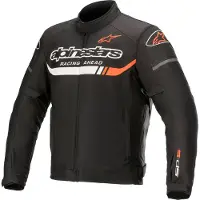 Alpinestars Giacca T-SP S Ignition Impermeabile Black White Red Fluo, Taglia: XXL