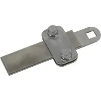 Dehn Elemento di serraggio NIRO 200 kA per flangia 30x4 mm con foro quadrato D 11 mm 380209