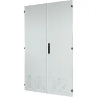 Eaton Porta a tutta larghezza, ventilata, A x L = 2000 x 1100 mm, a due ante, IP42, grigia 172503