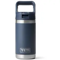 Yeti Coolers Rambler Kids Bottle Colour Straw Cap Bottiglia termica Bambini (354 ml, blu/grigio)