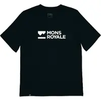 Mons Royale Women's Icon Relaxed Tee Maglia merino Donna (XL, nero)